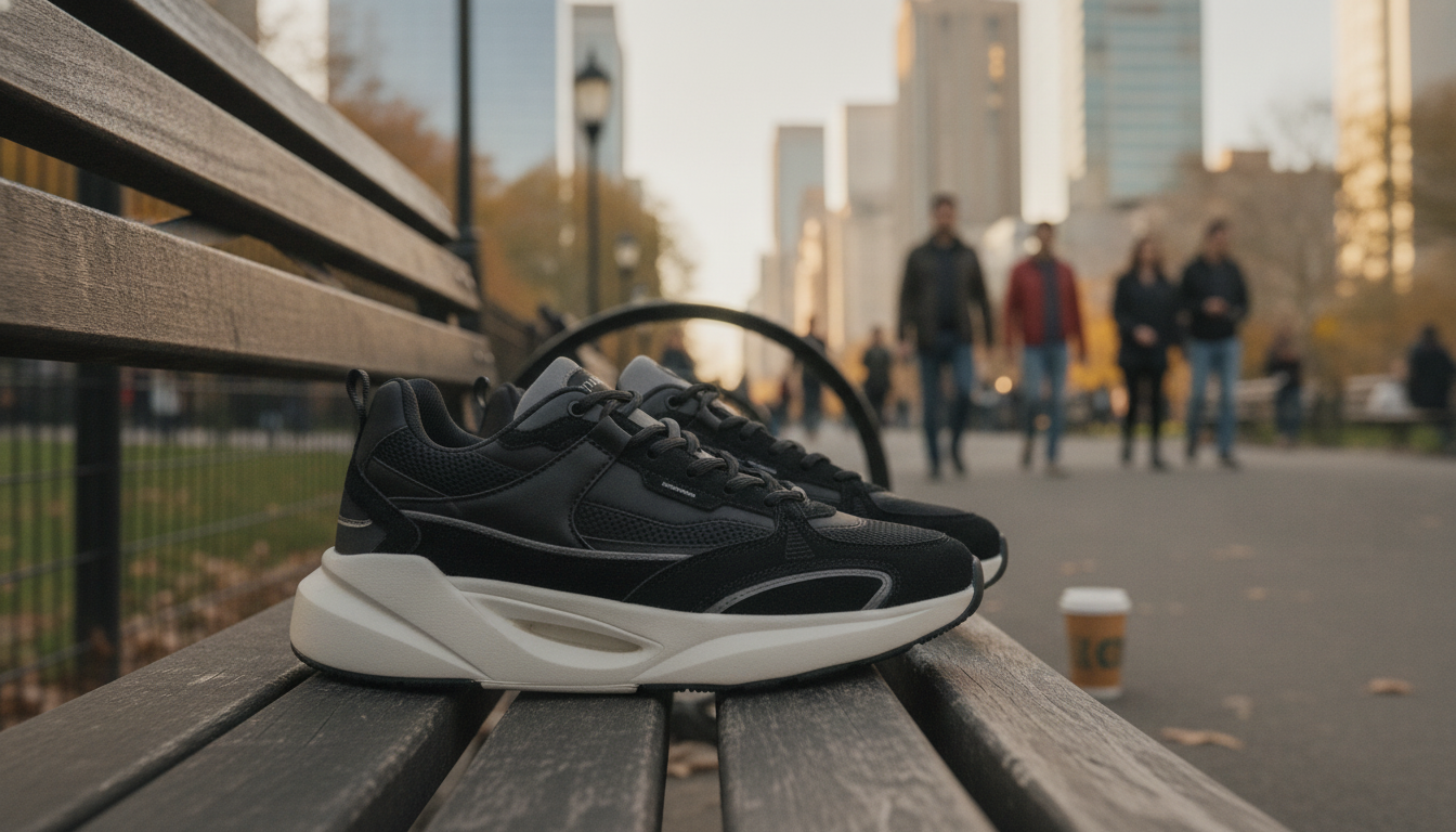 D.a.t.e. Men’s Black Textile Shoes for Daily City Wear